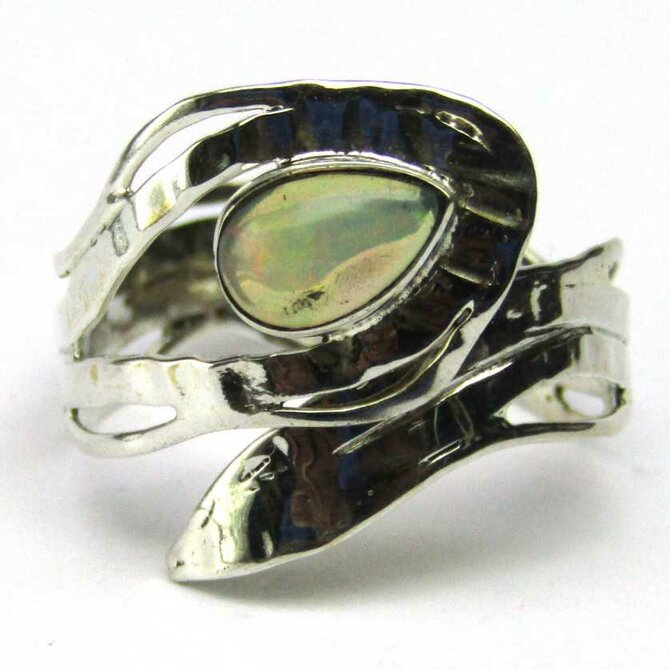 AutorskeSperky.com - Stříbrný prsten s opálem -  S4735 Stříbro