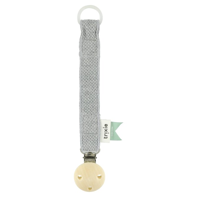 Klip na dudlík Trixie - Grain Grey