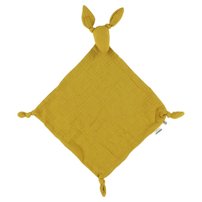 Mušelínová plenka Klokan Trixie - Bliss Mustard 65 x 50 cm