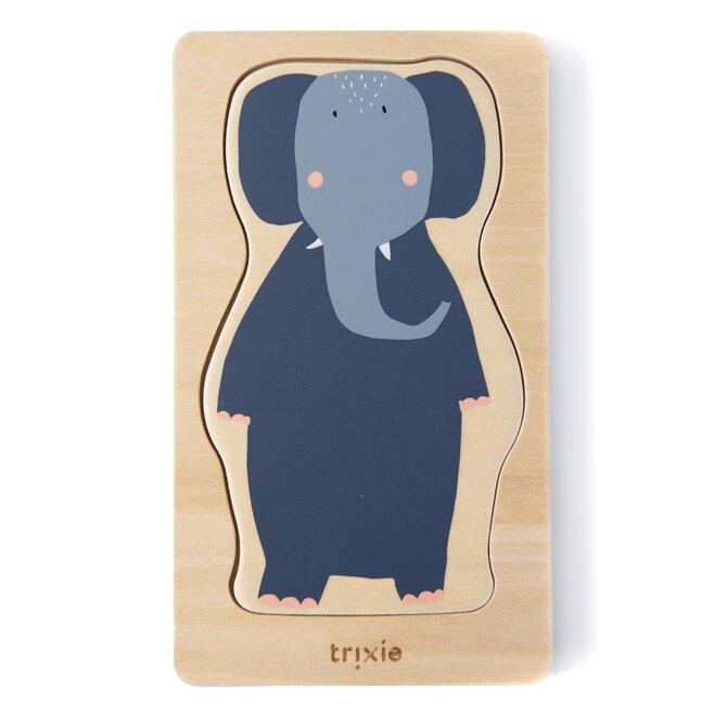 Trixie Dřevěné stohovací puzzle Trixe - zvířátka