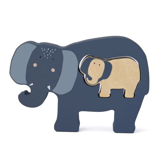 Trixie Dřevěné baby puzzle - Mrs. Elephant