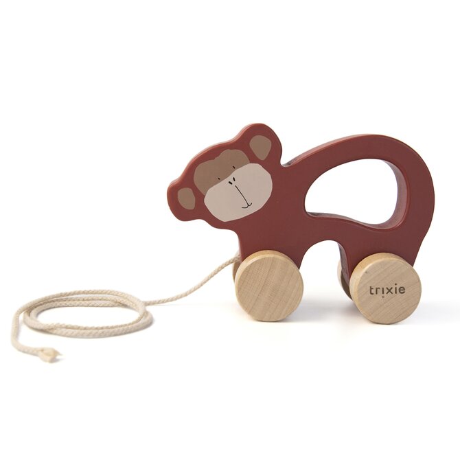 Dřevěná tahací hračka Trixie - Mr. Monkey