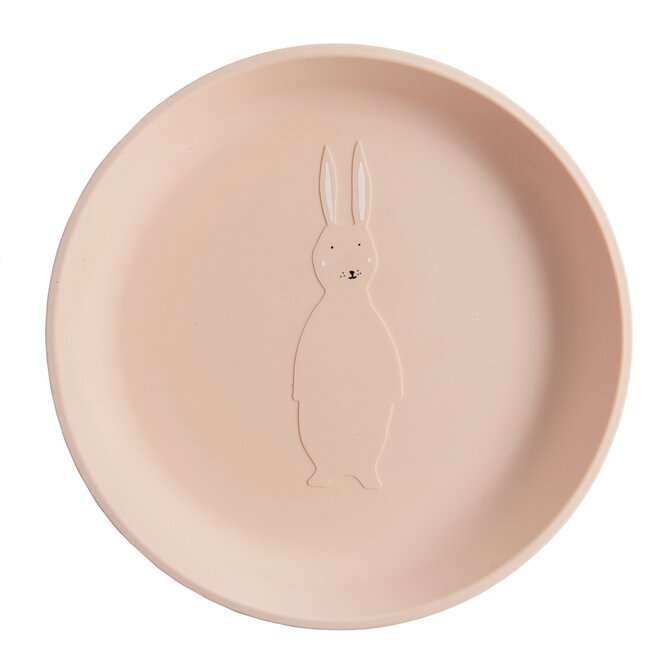 Dětský silikonový talíř Trixie - Mrs. Rabbit