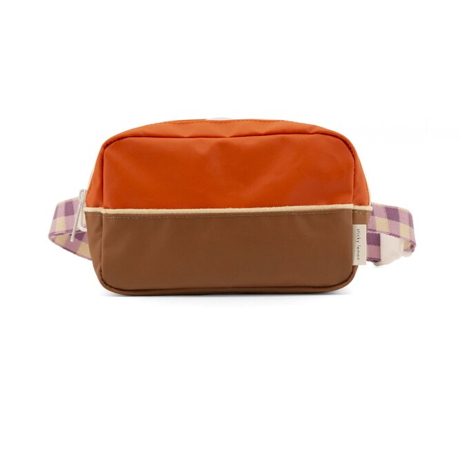 Ledvinka Sticky Lemon - Velká - Orange juice + plum purple + schoolbus brown