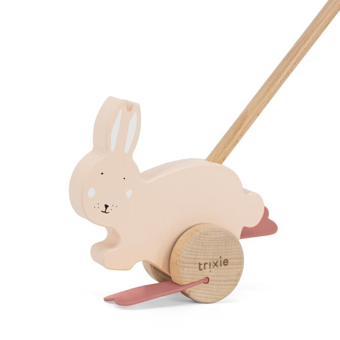 Trixie Dřevěná hračka na tyči - Mrs. Rabbit