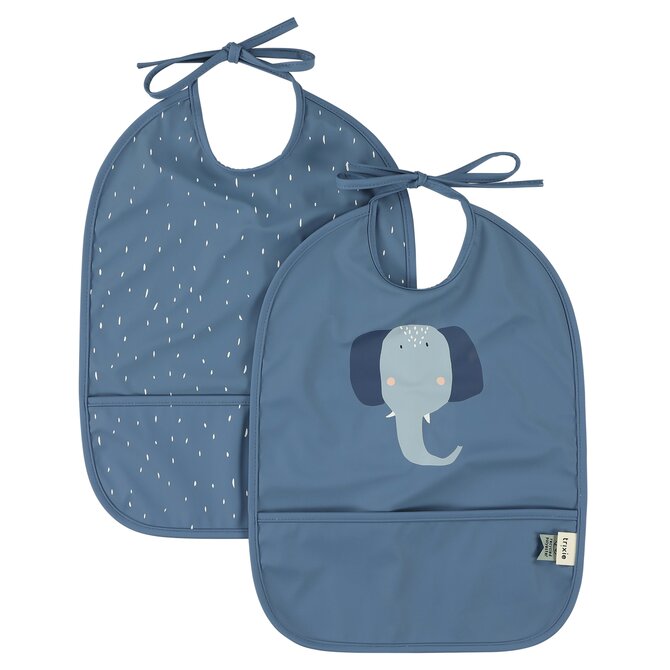 Dětský bryndák s kapsou Trixie Baby 2-pack Mrs. Elephant
