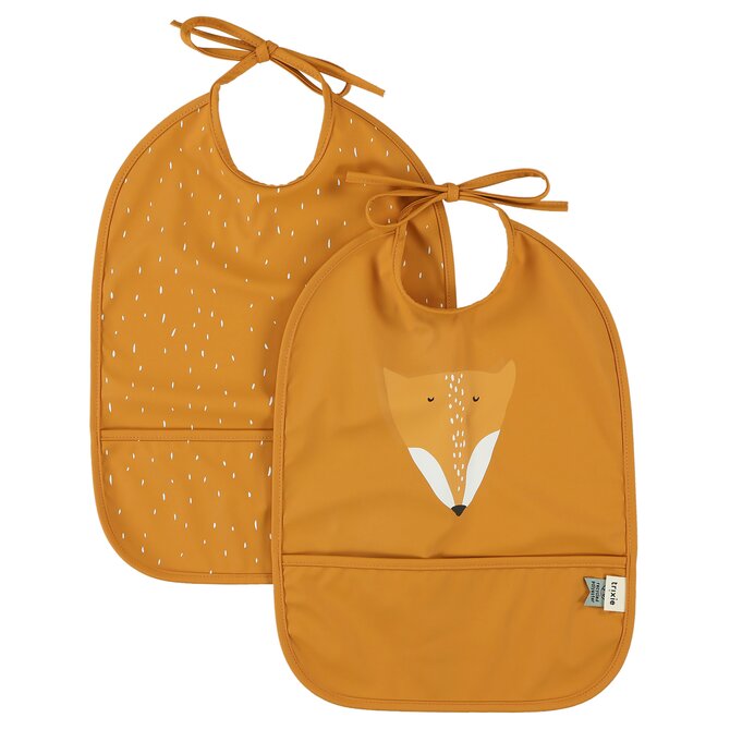 Dětský bryndák s kapsou Trixie Baby 2-pack Mr. Fox
