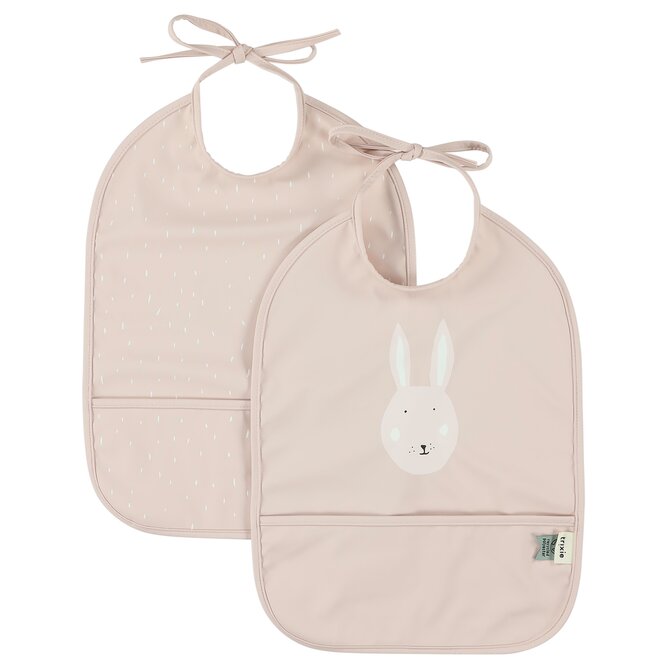 Dětský bryndák s kapsou Trixie Baby 2-pack Mrs. Rabbit
