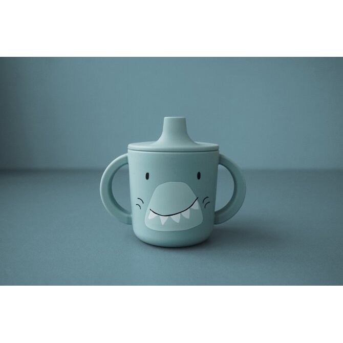 Dětský silikonový hrneček Trixie Baby - Mr. Shark