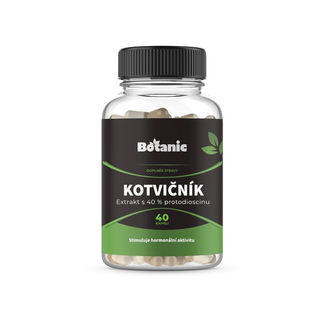 Botanic Kotvičník (Tribulus) - Extrakt 40 % protodioscinů v kapslích 40kap.