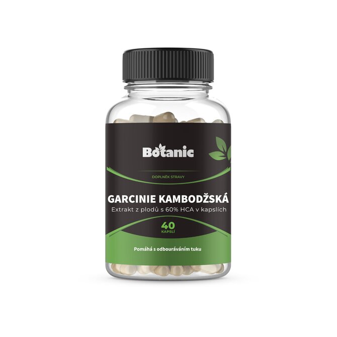 Botanic Garcinie kambodžská - Extrakt z plodů s 60% HCA v kapslích