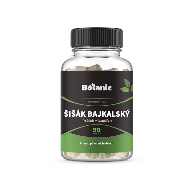 Botanic Šišák bajkalský - Prášek v kapslích