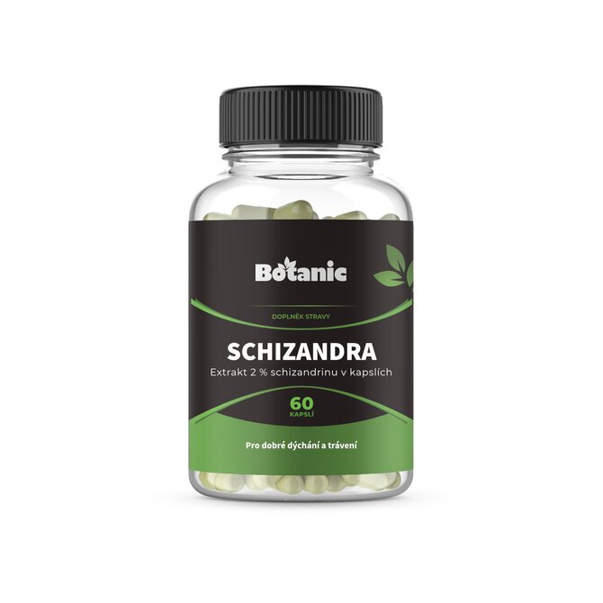 Botanic Schizandra čínská - Extrakt 2 % schizandrinu v kapslích