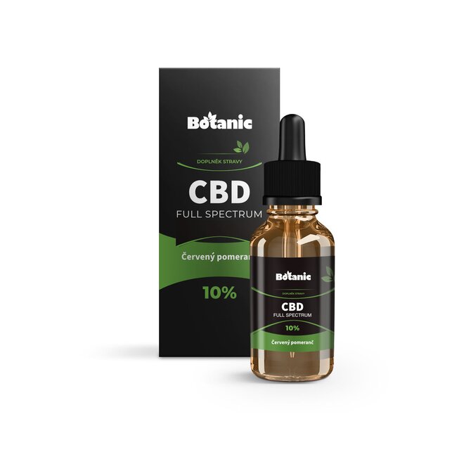 Botanic CBD Full Spektrum olej - 10% s příchutí červeného pomeranče