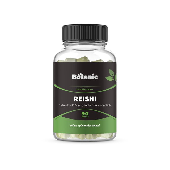 Botanic Reishi - Extrakt s 30 % polysacharidů v kapslích