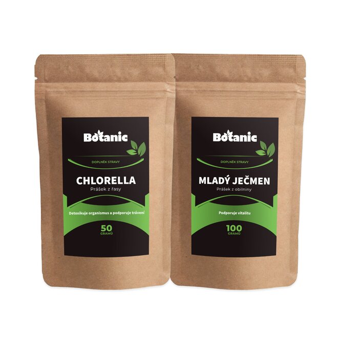 Botanic Chlorella a Mladý ječmen - Výhodný balíček