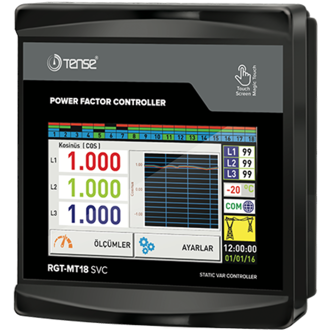 - Regulátor jalového výkonu 18 úrovňový +TCR  s RS485 ModBus