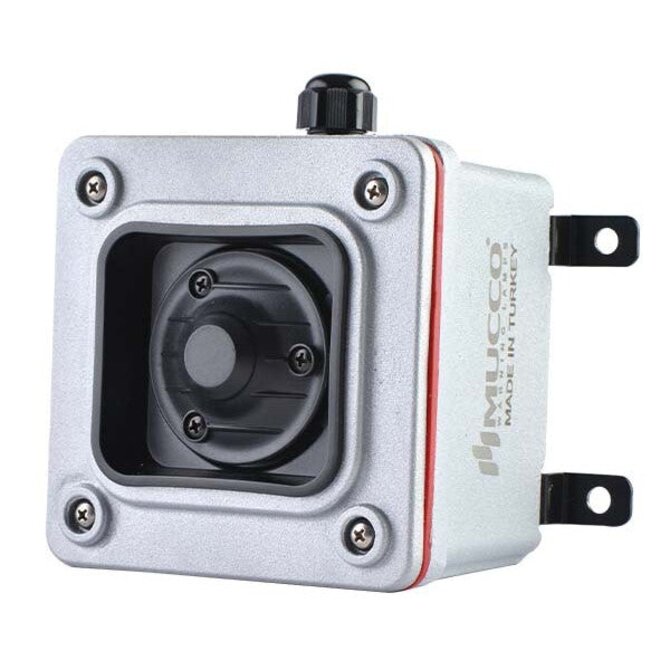 ES120 Heavy Duty klakson, kovový odlitek, 7 tónů, 85-250 V AC/DC