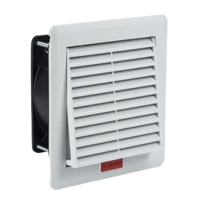 Ventilátor s filtrem, 100 (140) m3/h, 160x160, 230V 50/60Hz IP54  Plastim