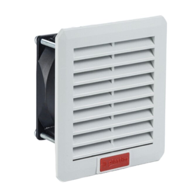 Ventilátor s filtrem, 30 (41) m3/h, 120x120,  230V 50/60Hz, IP54  Plastim