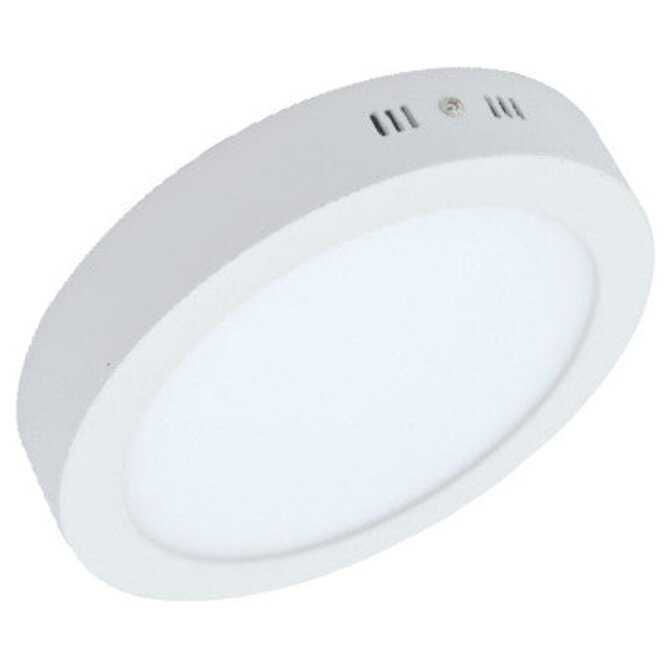 Přisazený LED panel 18W kulatý, napájecí zdroj součástí sestavy Studena bílá - 6500K