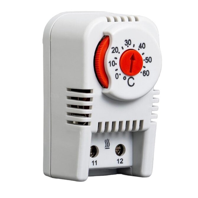Bimetalový termostat 0-60C NC, , Plastim