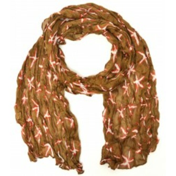 Ewena Barevný šátek se vzorem 160 x 50 cm