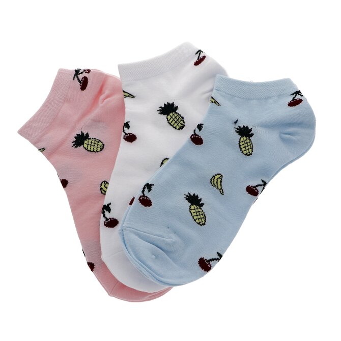 PESAIL Kotníkové bavlněné ponožky dámské velikost 39-42 pack 3 ks 39-42, BAVLNA 95% bavlna, 3% polyester a 2% elastan