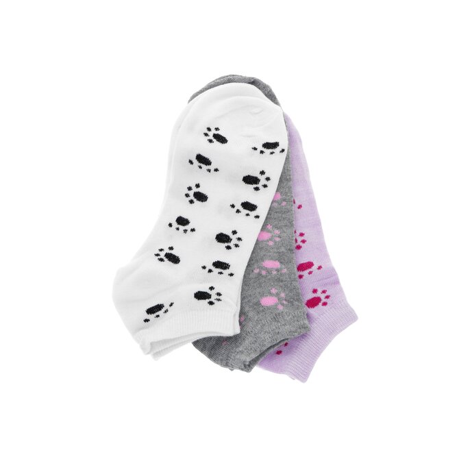 PESAIL Kotníkové ponožky 3 pack různé barvy Velikost: 38-42 39-42, 80% bavlna, 15% polyester a 5% elastan