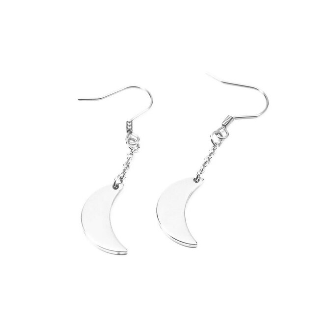Ewena Náušnice visací s měsícem