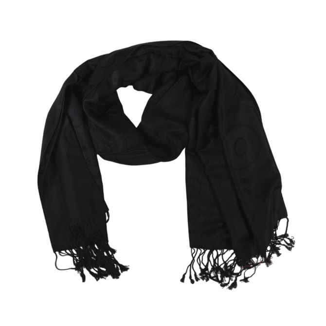 Ewena Dámská kašmírová šála 180 x 72 cm černá