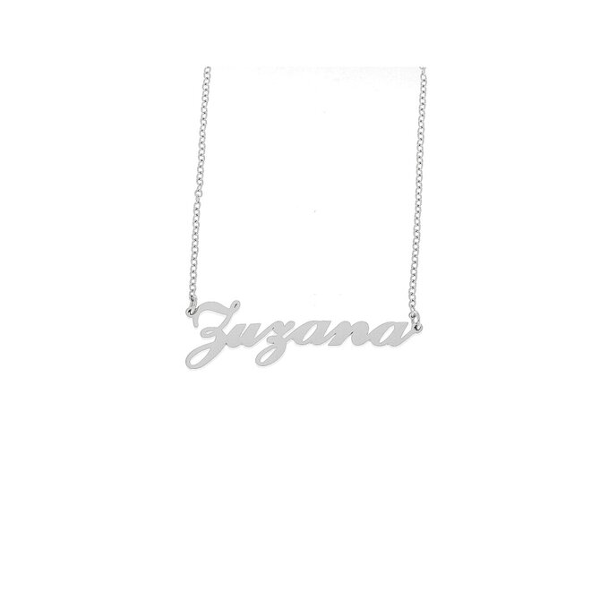 Ewena Řetízek z oceli se jménem Zuzana stříbrný