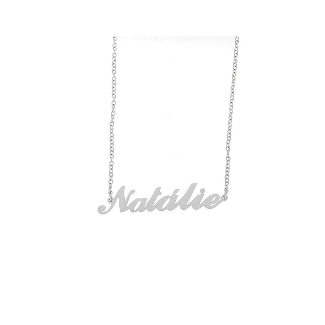 Ewena Řetízek z oceli se jménem Natálie stříbrný