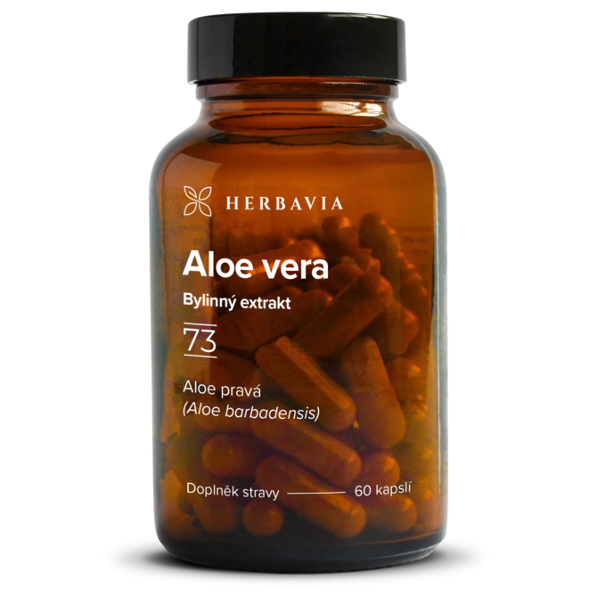 Aloe vera - bylinný extrakt - 60 kapslí / Herbavia.cz