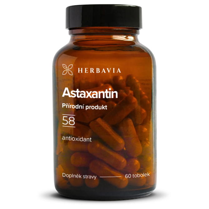 Astaxanthin FORTE přírodní produkt - 60 kapslí / Herbavia.cz