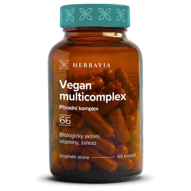 Vegan komplex  - železo - multivitamín  - 60 kapslí / Herbavia.cz