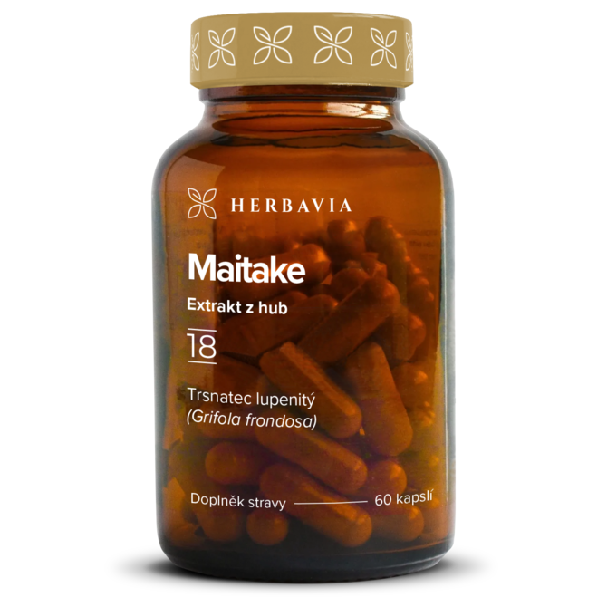Maitake  extrakt  z hub - 60 kapslí / Herbavia.cz