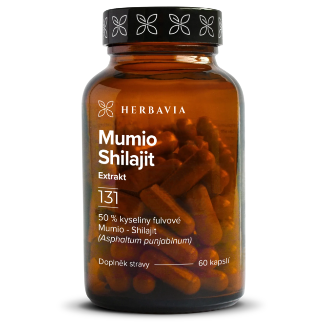 Shilajit- Mumio  přírodní minerální pryskyřice - 60 kapslí / Herbavia.cz