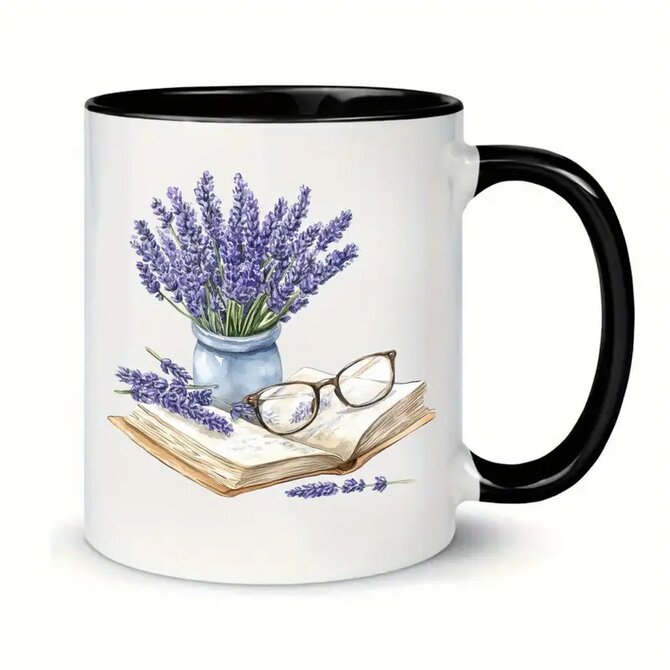 Hrníček pro knihomoly – Levandulové kouzlo