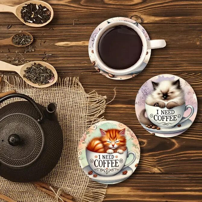 Elegantní kulaté podšálky