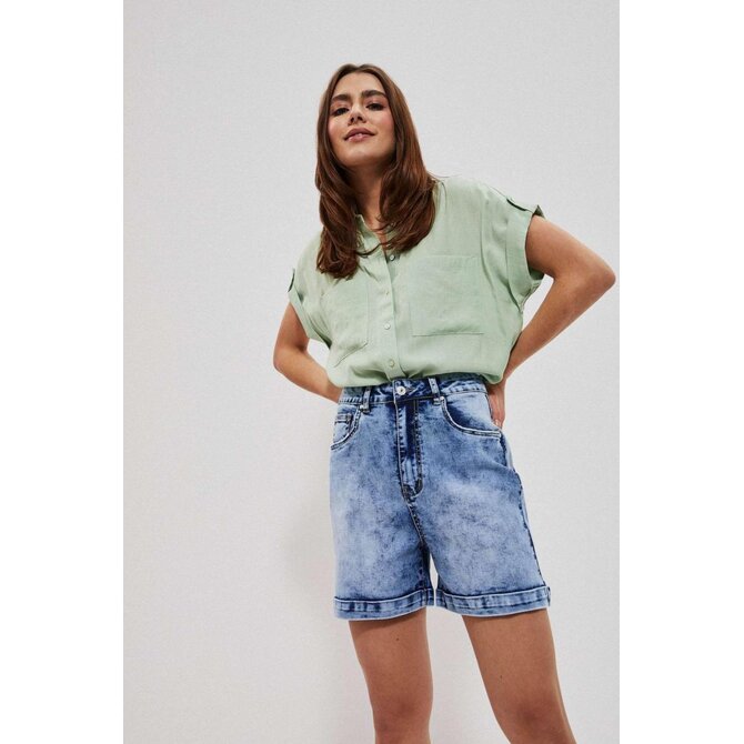 Moodo Kraťasy dámské jeans LOJD modrá, XS