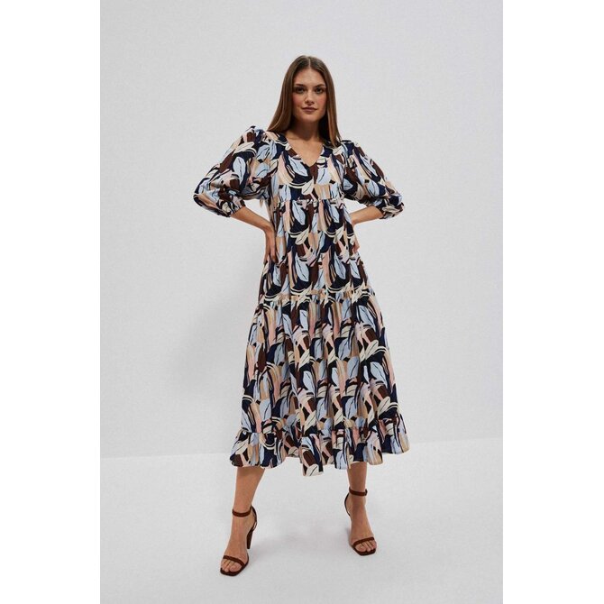 Moodo šaty dámské SITII hnědá, XS