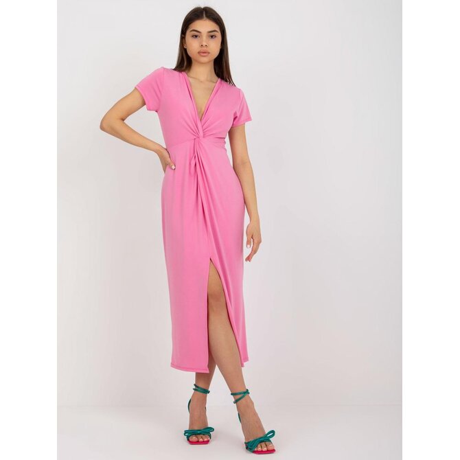 RUE šaty dámské SLIT růžová