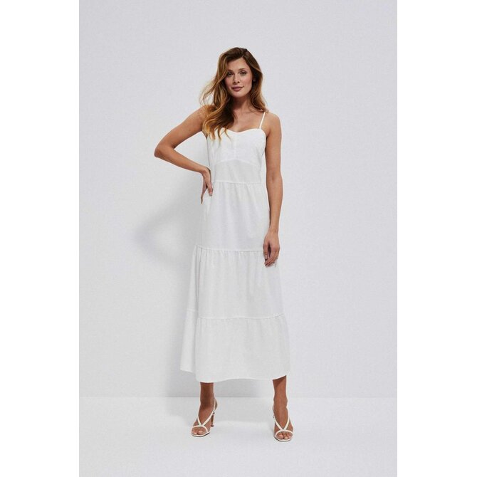 Moodo šaty dámské LANGG bílá, XS