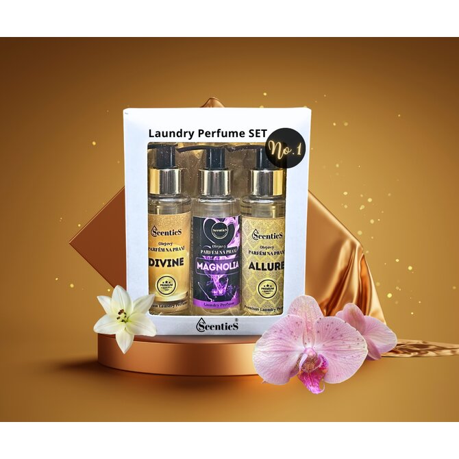 Parfémy na praní dárková sada 3 x 100 ml Scentics