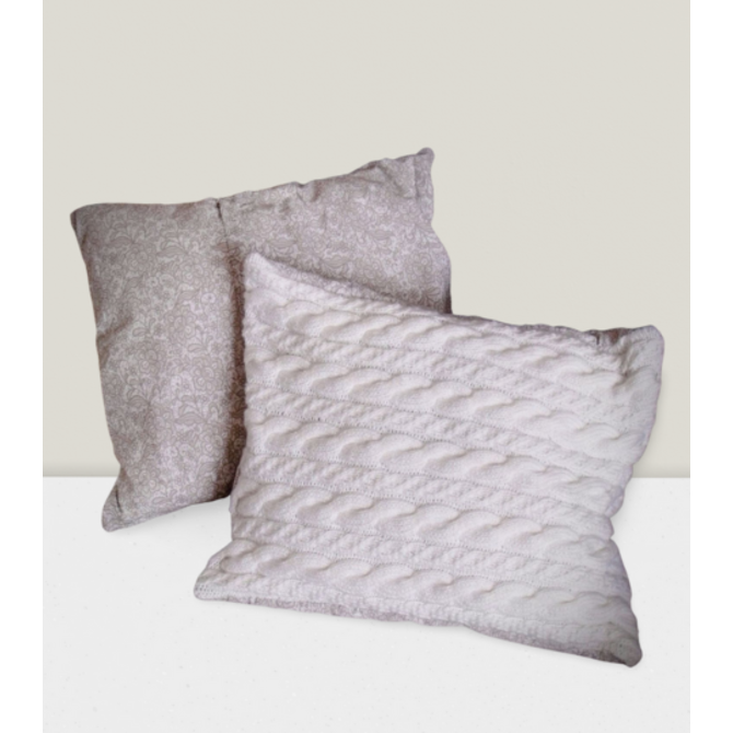 Pletené povlaky na polštářky 100% akryl, bavlna