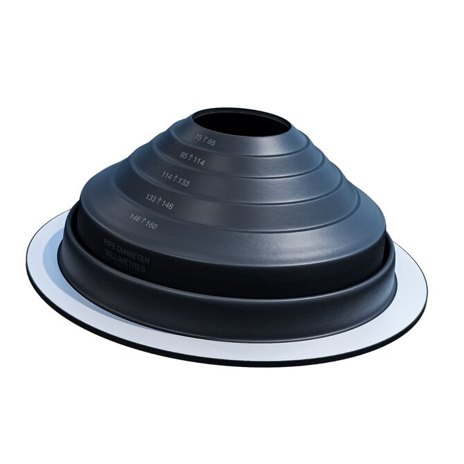 PROSTUPOVA MANZETA  - EPDM  75-160 mm, pro průchod plechovou střechou