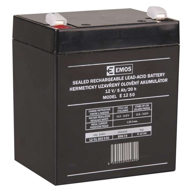 EMOS Baterie 12V 5Ah do krmných automatů