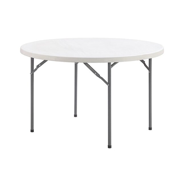 TENTino skládací stůl průměr 120 cm, bílý, STL120K