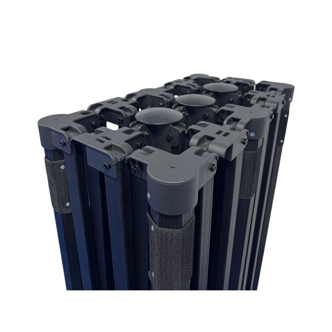 TENTino Konstrukce nůžkového párty stanu BIG HEXAGON BLACK 3x6 m bez opláštění